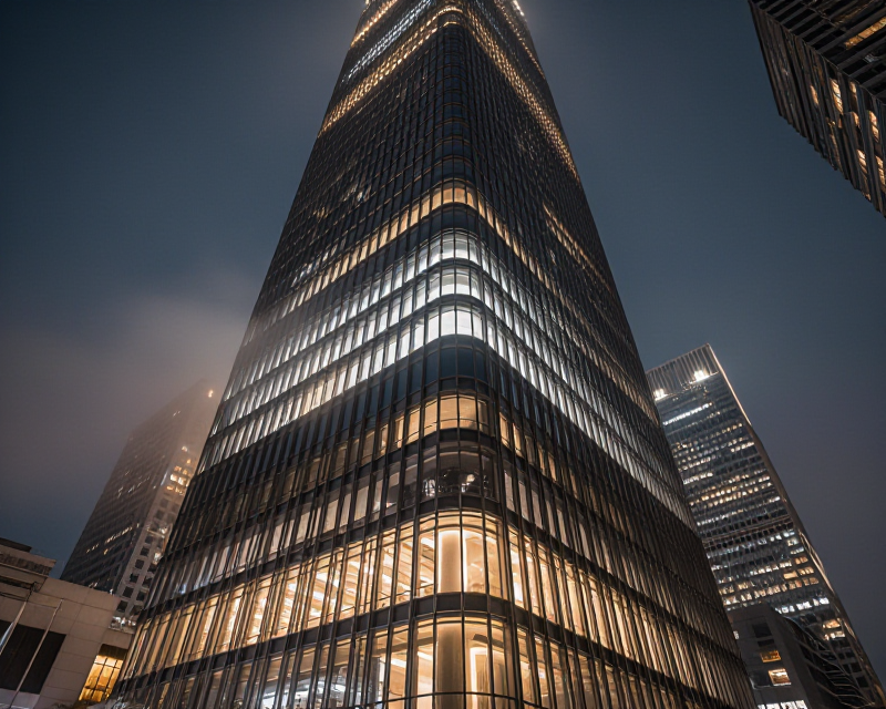Beijing Skyscraper Twilight Atmosphere