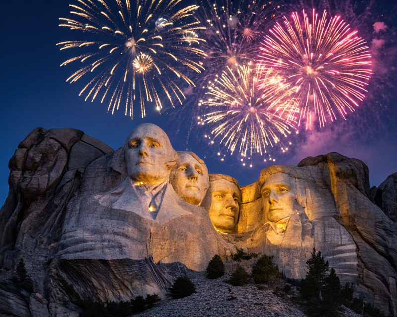 Mount Rushmore Fireworks