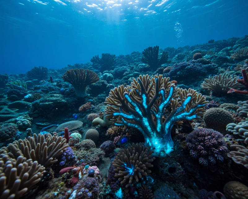 Subnautica Inspired Underwater Scene