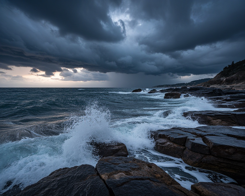 Dramatic East Sea Atmosphere