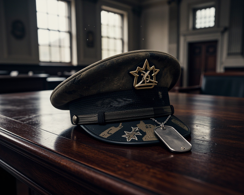 Symbolic representation of veteran's struggle