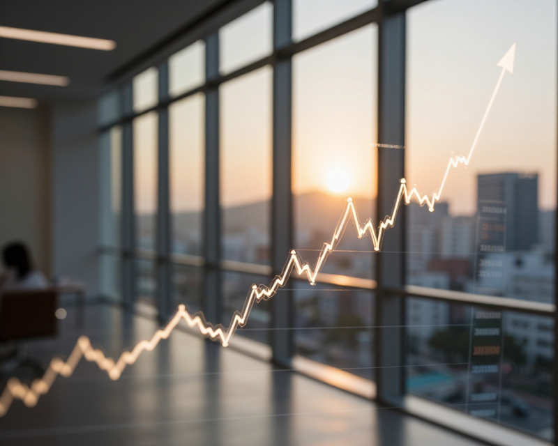 Financial Market Growth Concept