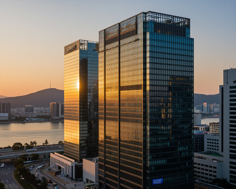 Yeouido Financial District Sunset