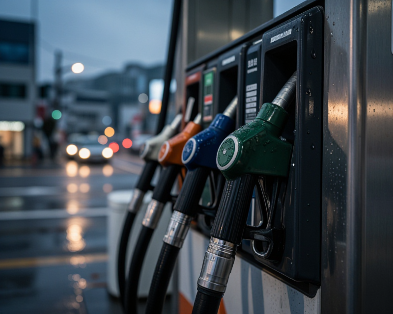 Symbolic Oil Station Scene