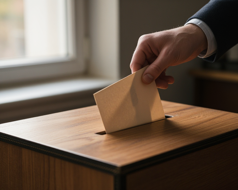 Symbolic representation of voting and identity