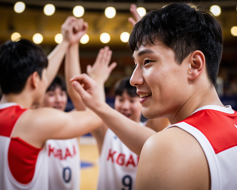 Warm Basketball Teamwork