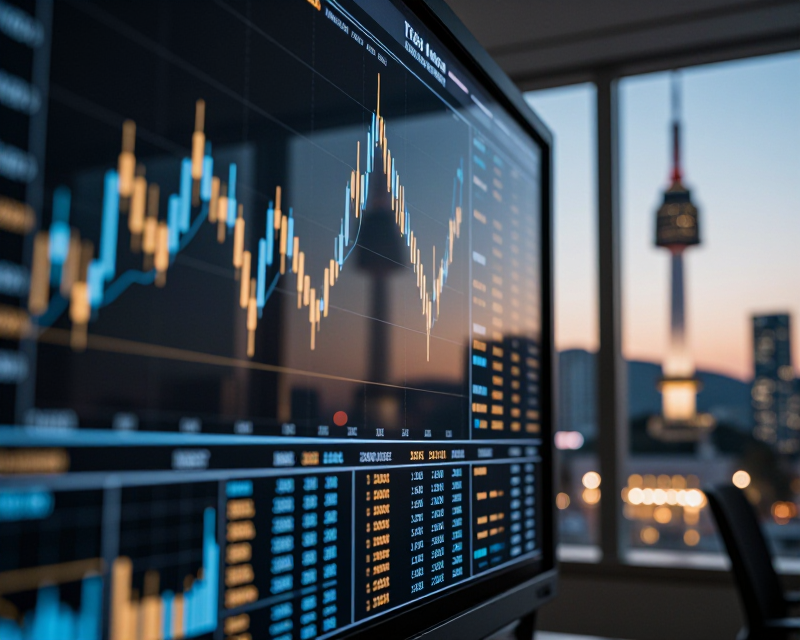 Financial Market Volatility Concept