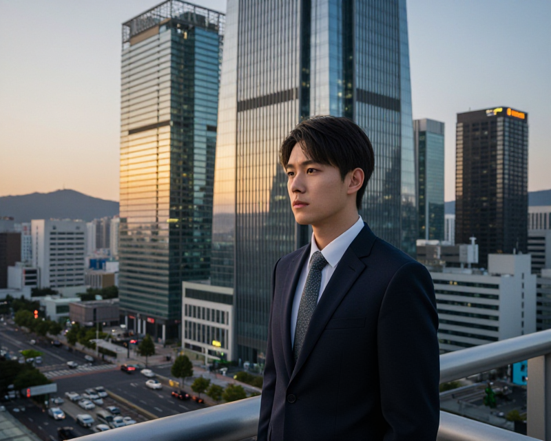 Yeouido Financial District at Dusk