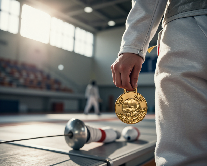 Victory in Fencing