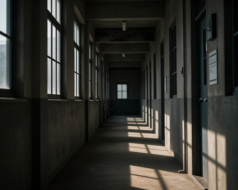 Symbolic passage of time in a prison